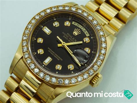 quanto costa un rolex d oro